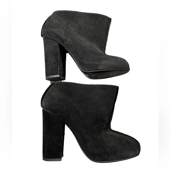 Acne Black Suede Ankle  Boots Size 36/6 - Picture 2 of 11